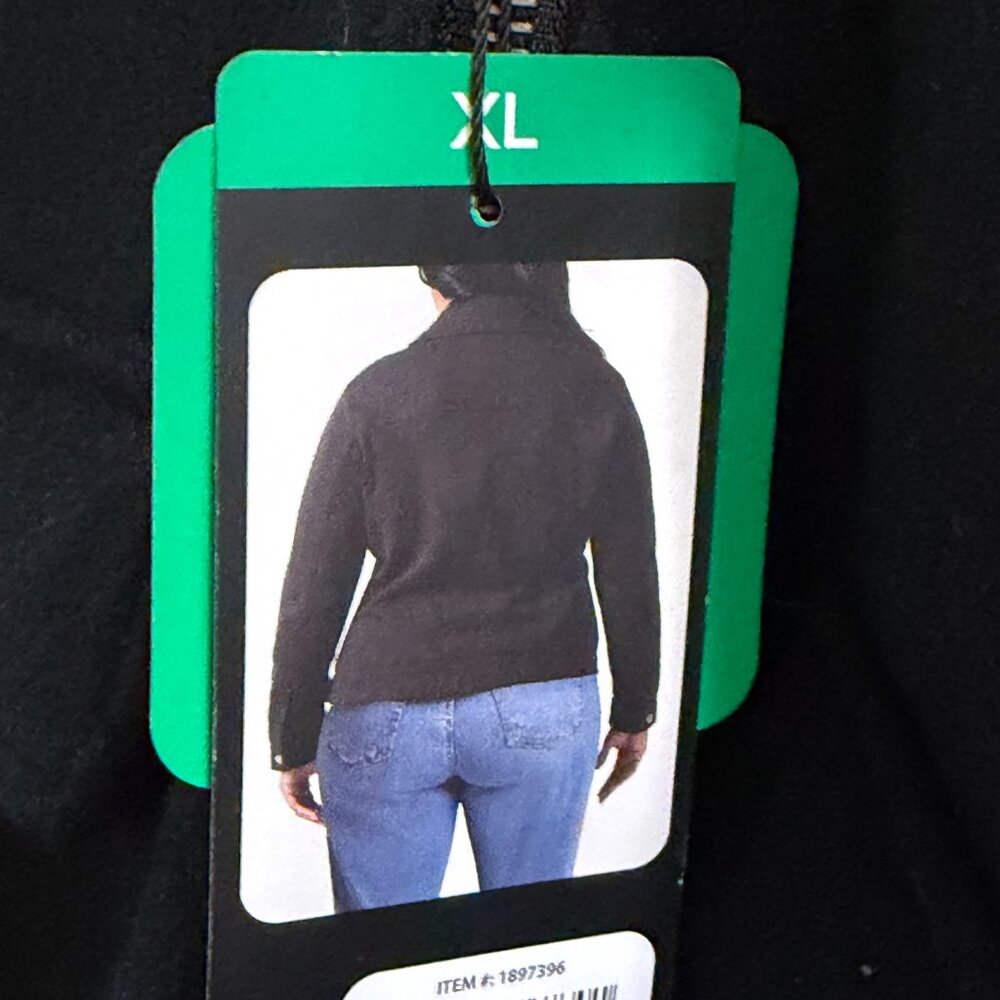 Banana Republic Women's Jacket Size XL Black Soft Brushed Fabric Casual (NEW) - Picture 13 of 16